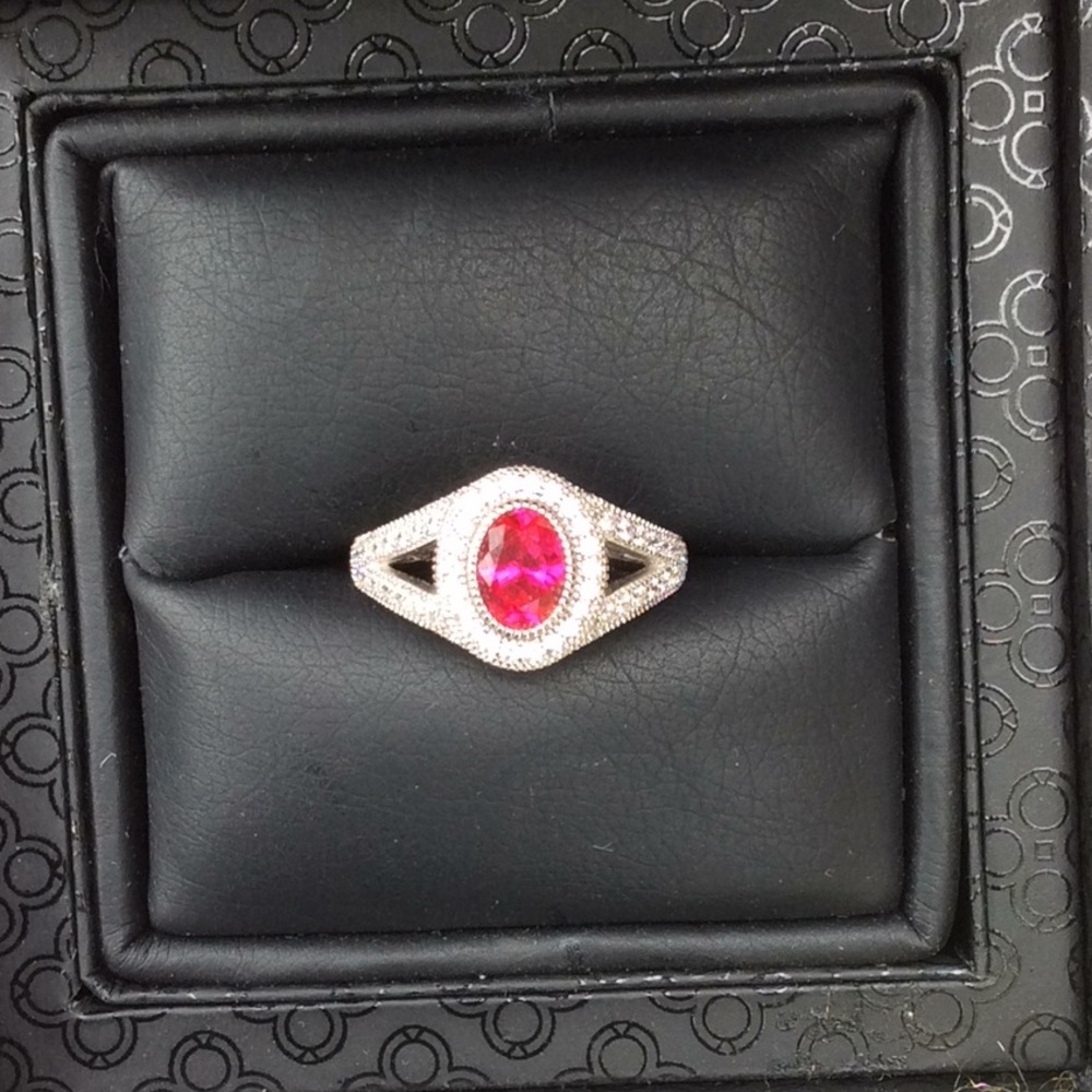 Ruby Cocktail Ring Size 5 - Picture 8 of 8